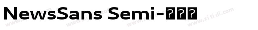 NewsSans Semi字体转换